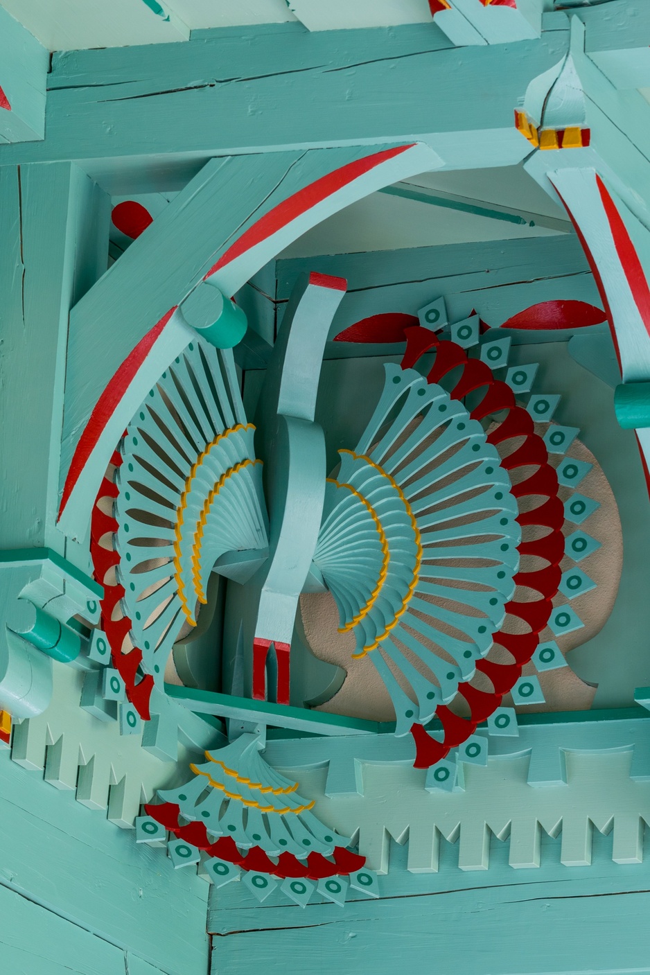 Mamenka Hotel - The Dining Room's Carved Wooden Ceiling