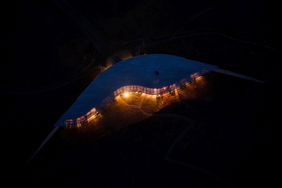 The Lindis Lodge Main Building's Shape from Above