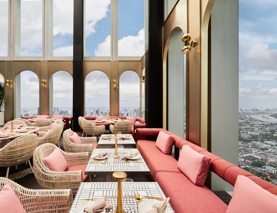 The Standard Bangkok Mahanakhon Hotel - Ojo Bangkok Pink Furniture