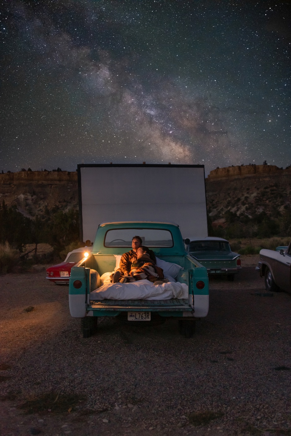 Ofland Escalante Drive-in Theater at Night