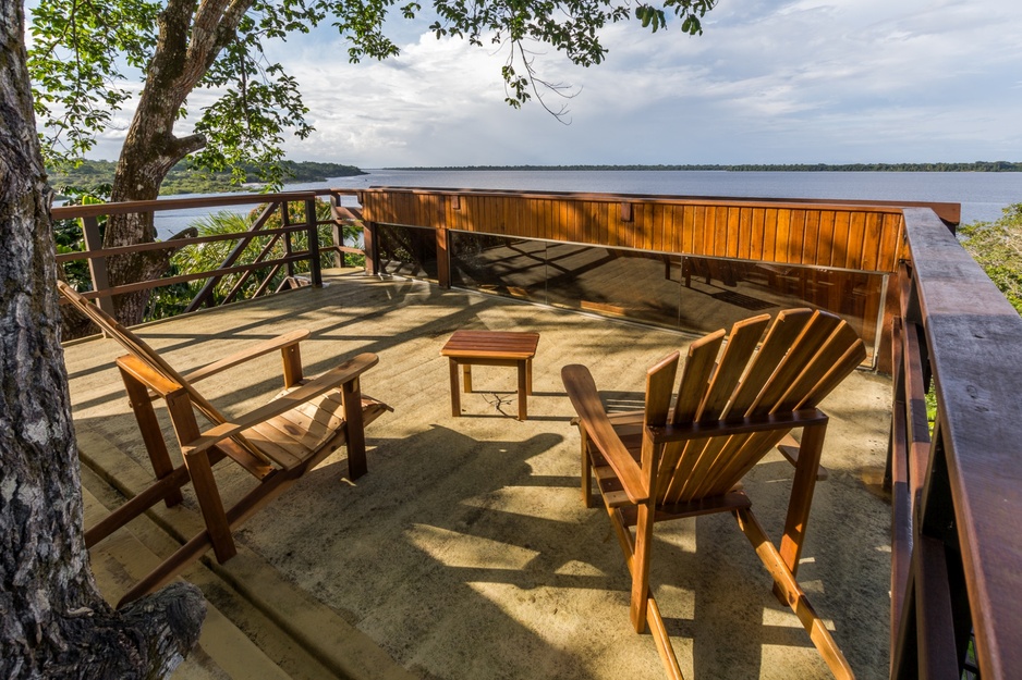Mirante do Gaviao Amazon Lodge Terrace Overlooking Rio Negro