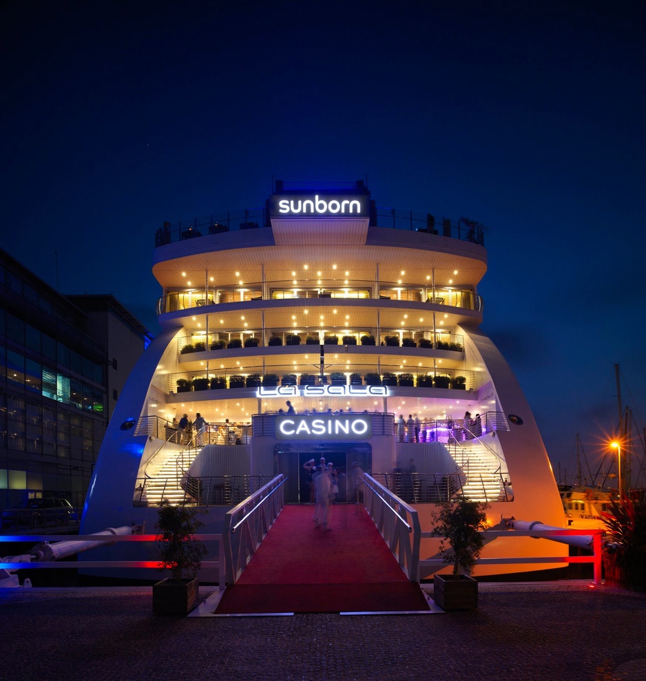 Sunborn Gibraltar's Front Entrance of the Giant Ship