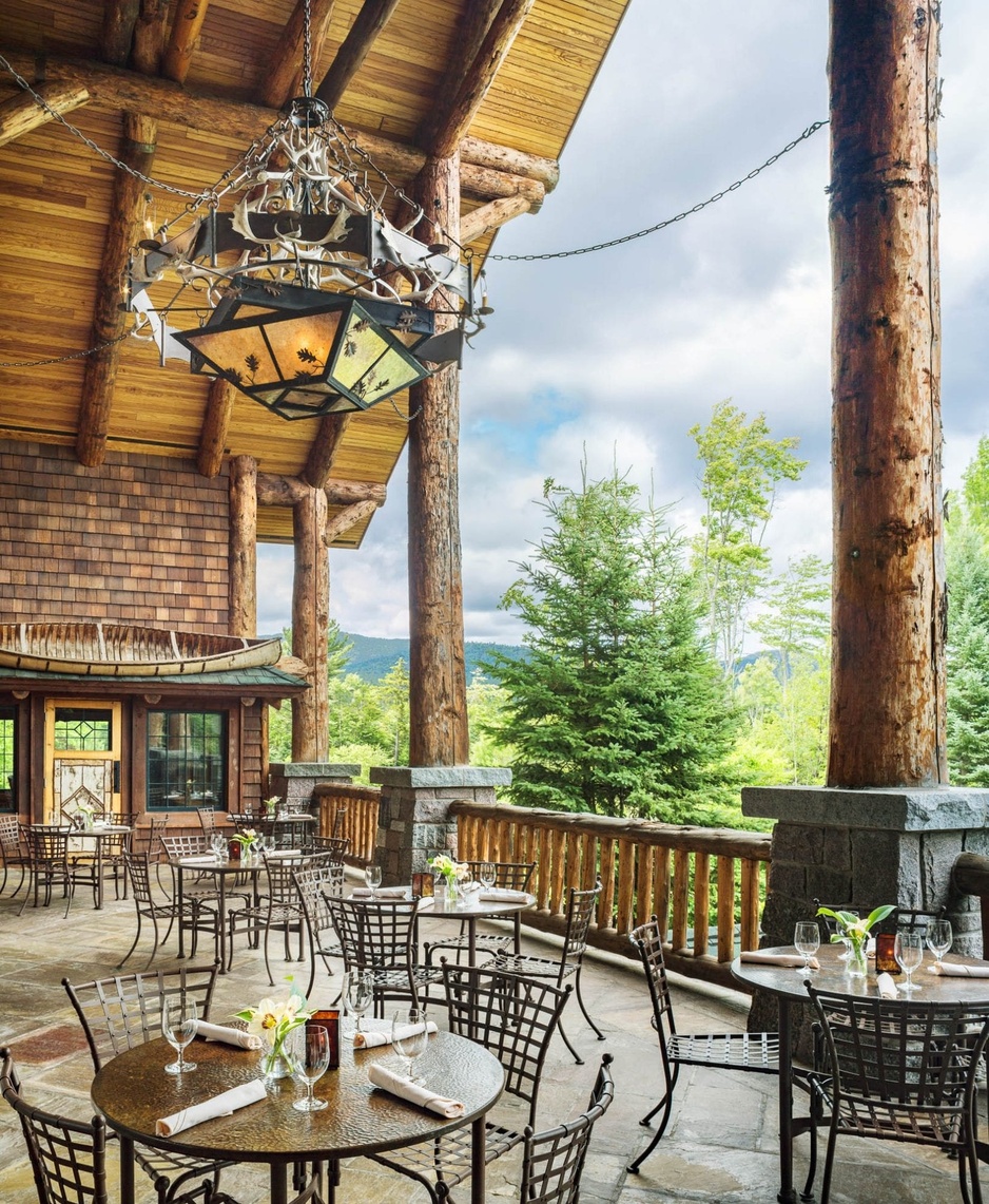 Whiteface Lodge KANU Summer Porch