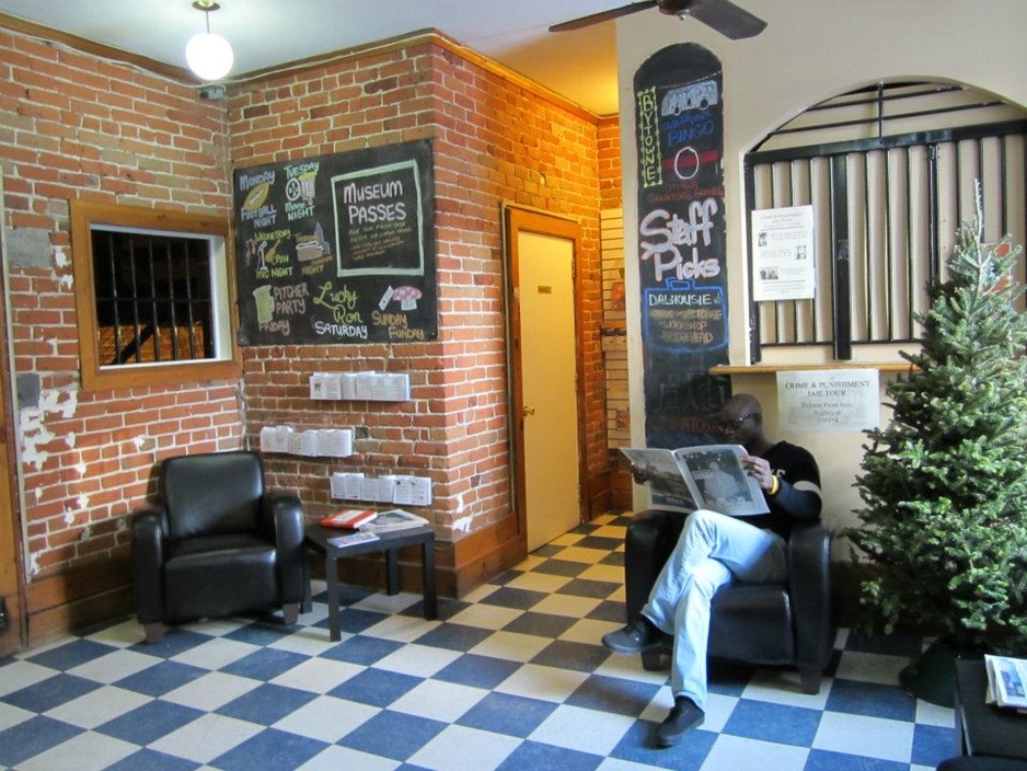 Ottawa Jail Hostel lobby