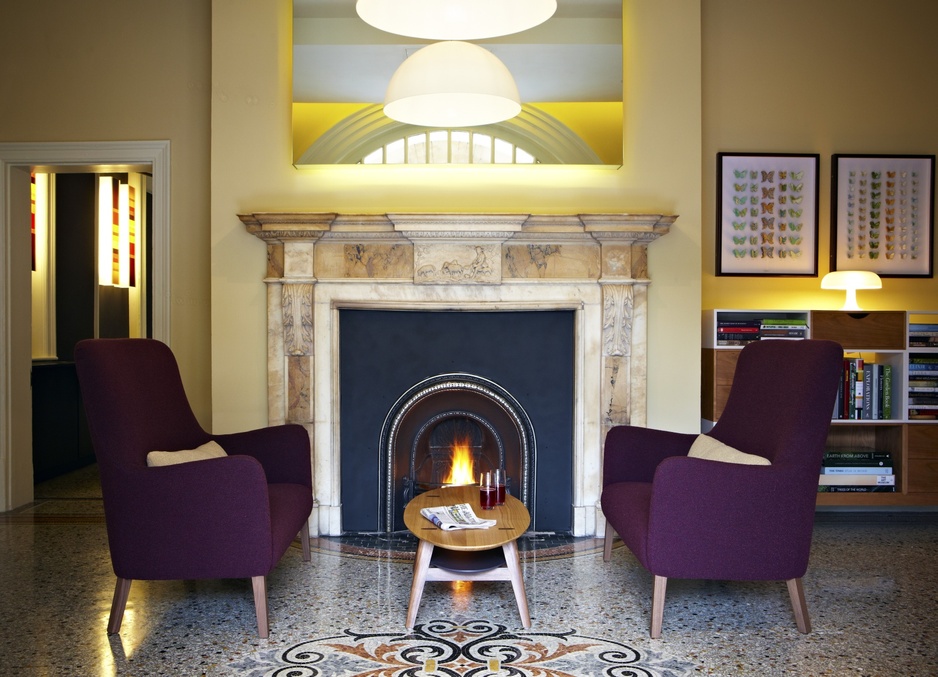 The Magdalen Chapter fireplace