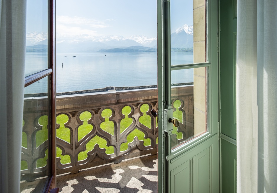 Shadau Castle Hotel Deluxe Lake View Room Balcony