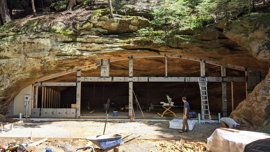Dunlap Hollow Cave Construction Work