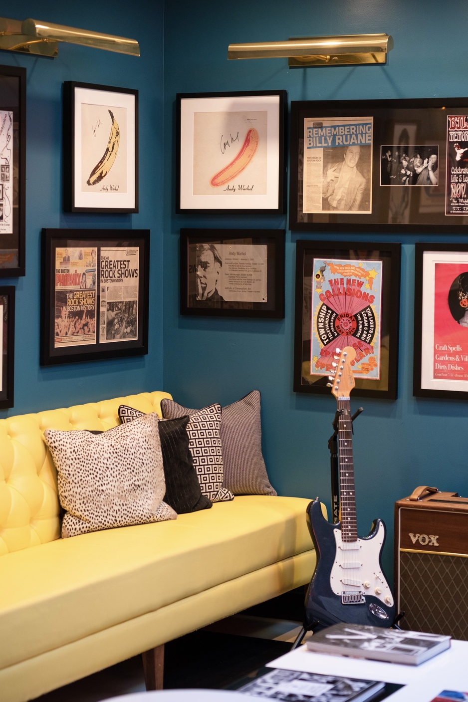 The Verb Hotel Lobby Andy Warhol & Music Posters