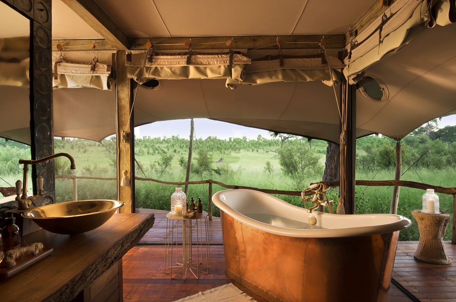 Somalisa Camp Copper Bathtub