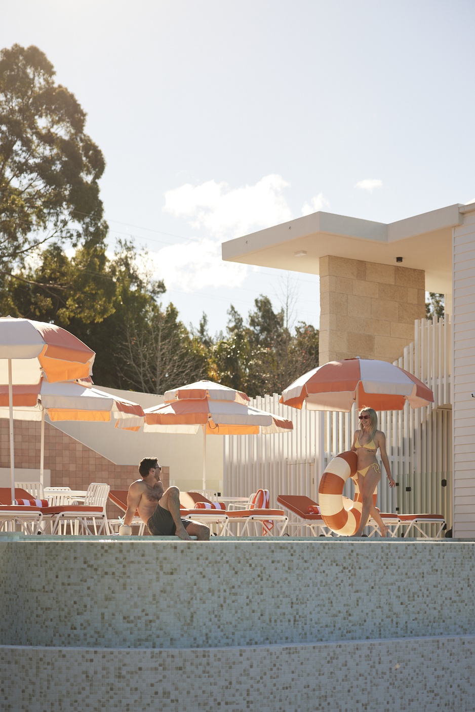 The Berry View Sunbathing Terrace with a Pool