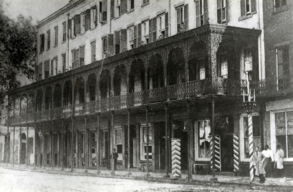 Marshall House Historic Black and White Photo