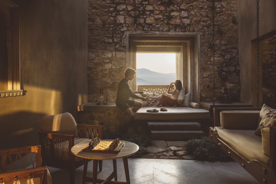 Six Senses Fort Barwara - Aravali View Suite balcony