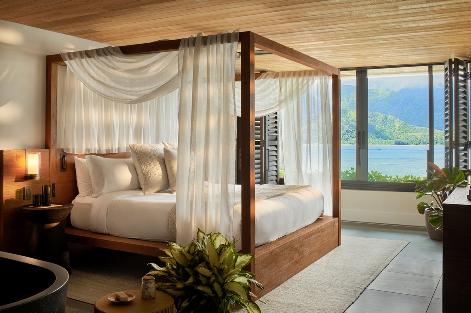 1 Hotel Hanalei Bay 1 Hotel Hanalei Bay Puʻu Poa Ocean Loft Suite Bedroom