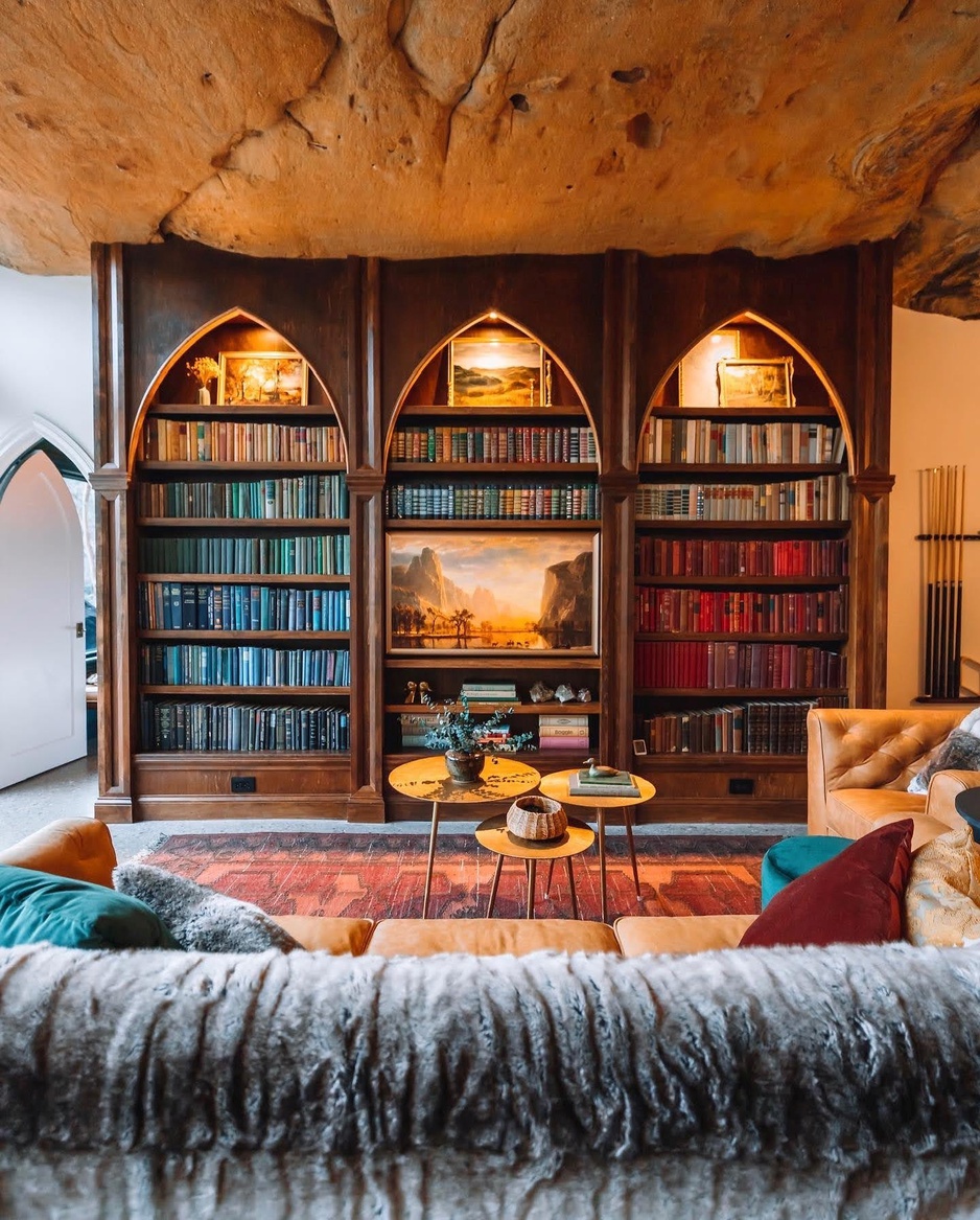 Dunlap Hollow Cave Vintage Bookshelves