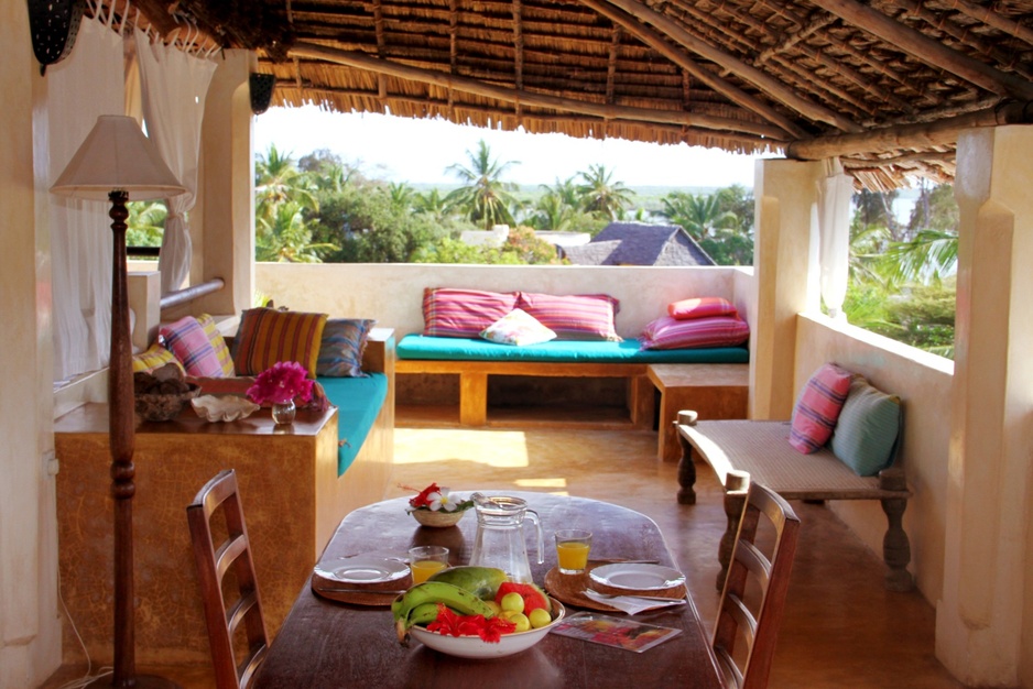 Banana House rooftop terrace dining