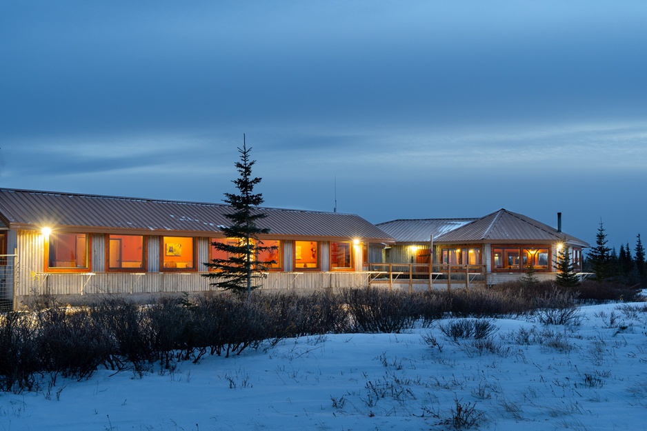 Nanuk Polar Bear Lodge at Night