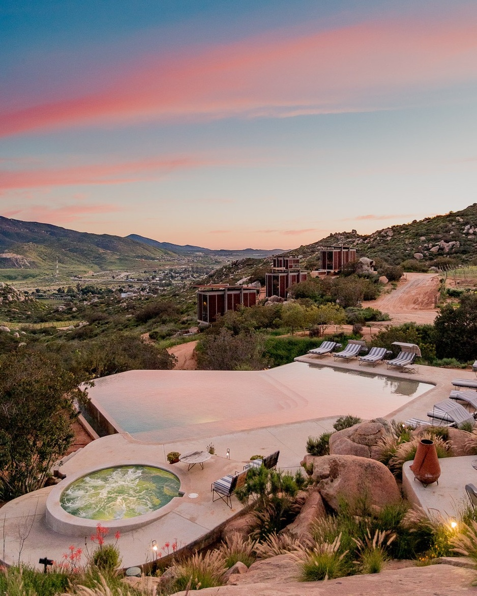 Valle De Guadalupe View From The Pools