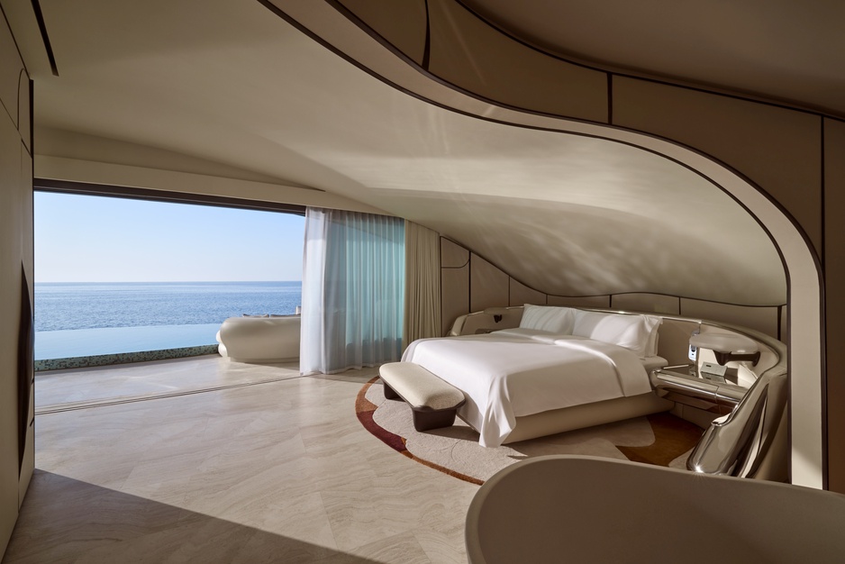 Shebara Resort - One Bedroom Water Villa Bedroom