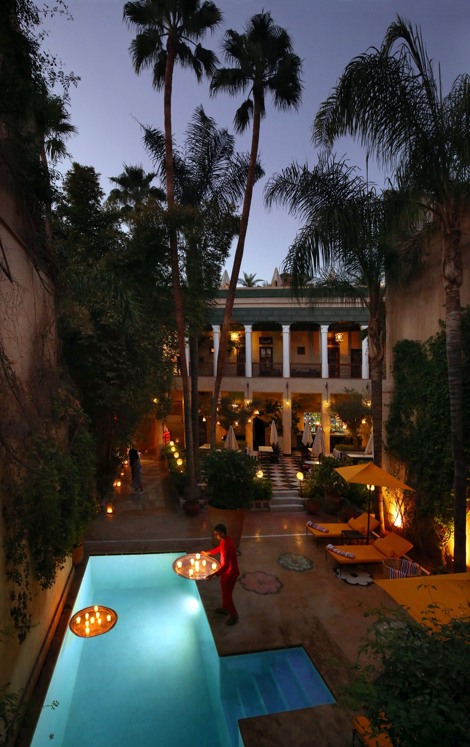 El Fenn Hotel Colonel House Courtyard in the Evening