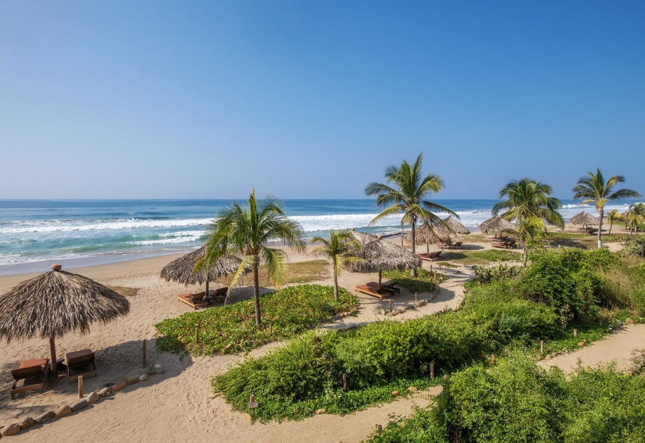 Playa Viva - Beach Loungers And Umbrellas