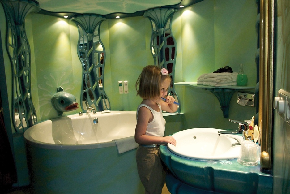 Aqua room bathroom
