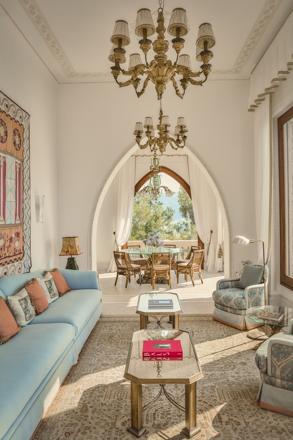Villa Beatrice's Living Room & Dining Room