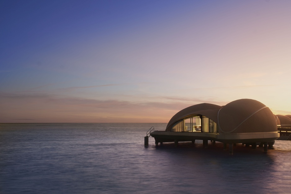 Nujuma Resort Villa After Sunset