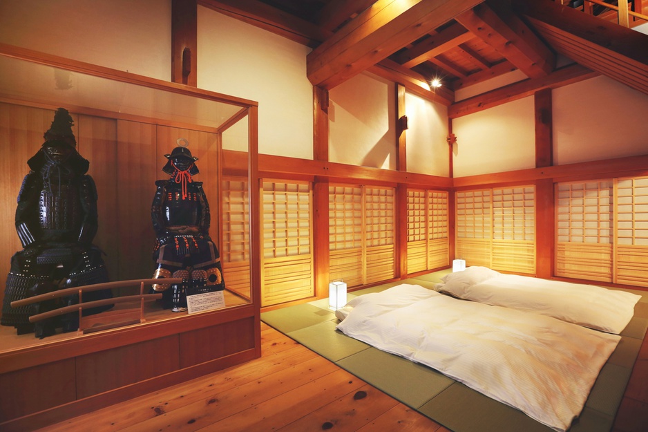 Ozu Castle Room with Samurai Equipment