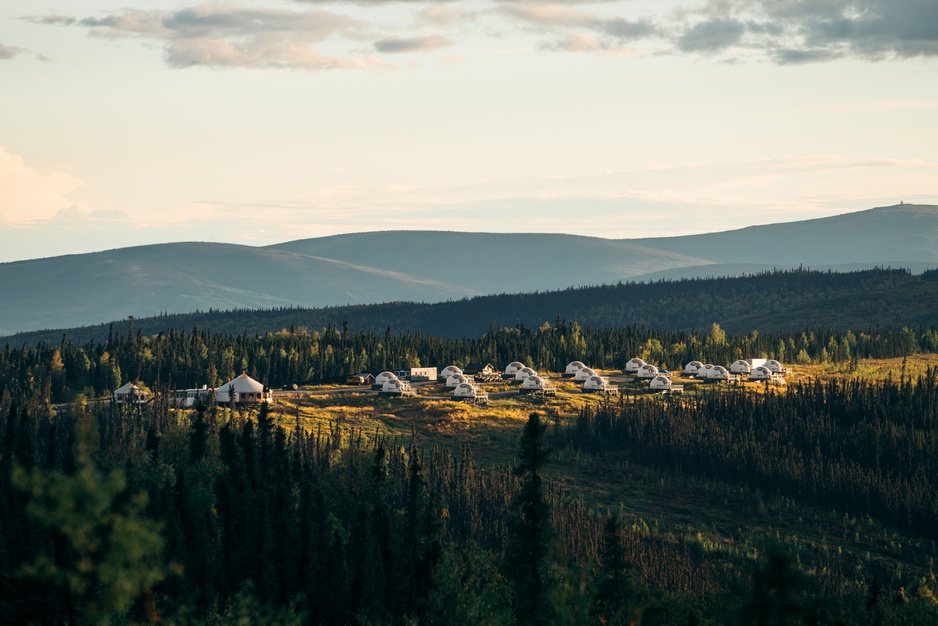 Borealis Basecamp From Above With The Surrounding Pristine Forests