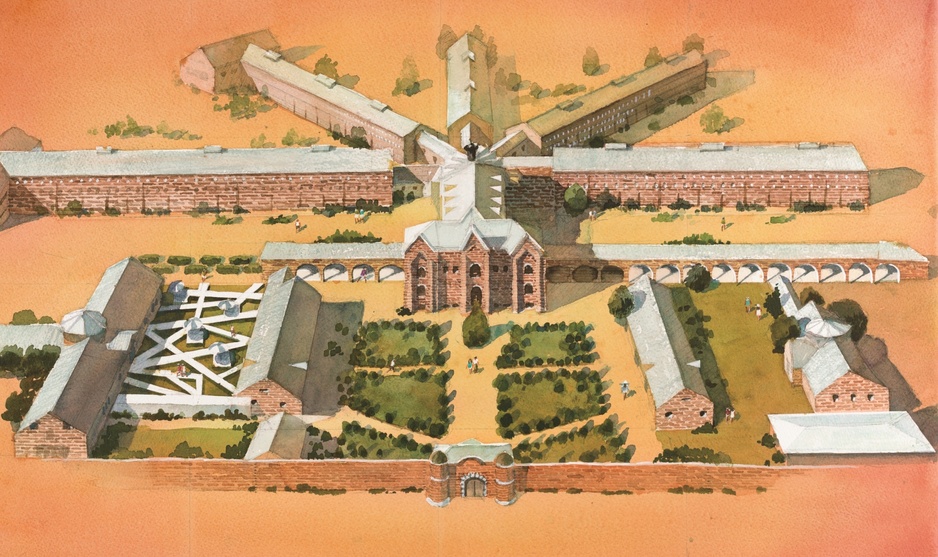 HOSHINOYA Nara Prison Illustration