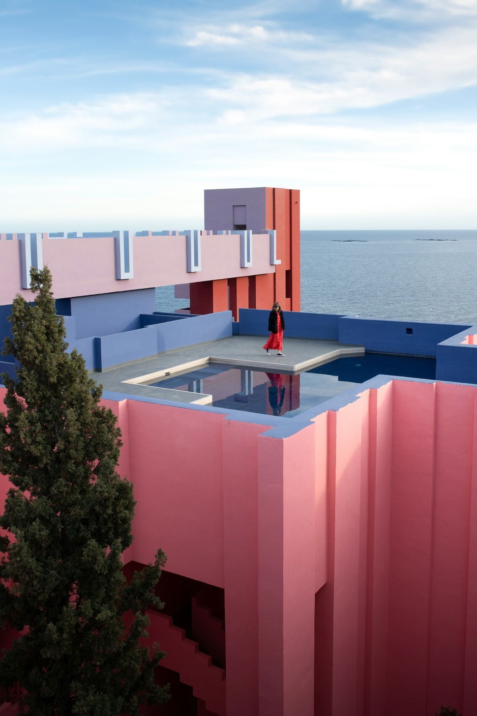 La Muralla Roja Rooftop Panorama