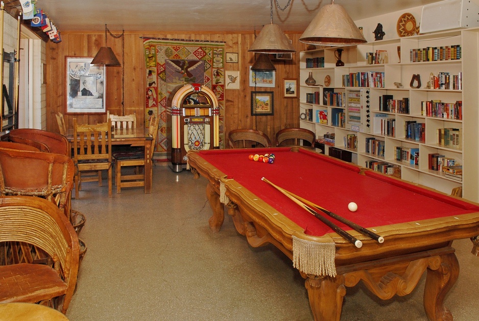 White Stallion Ranch Billiard Table In The Game Room