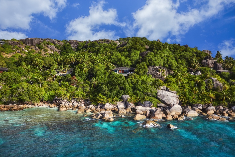 Six Senses Zil Pasyon Resort Aerial