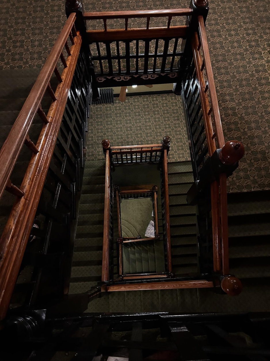 1886 Crescent Hotel and Spa - Antique Wooden Staircase