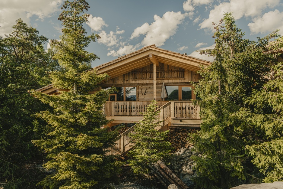 Chalet Resort Zu Kirchwies Tree Chalet Exterior