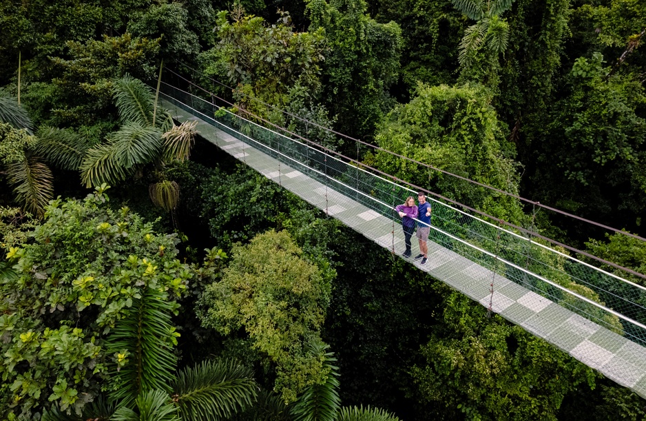 Tabacón Nature Walks on a Bridge