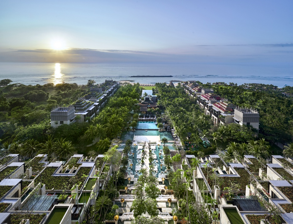 The Apurva Kempinski Bali Resort Complex Aerial