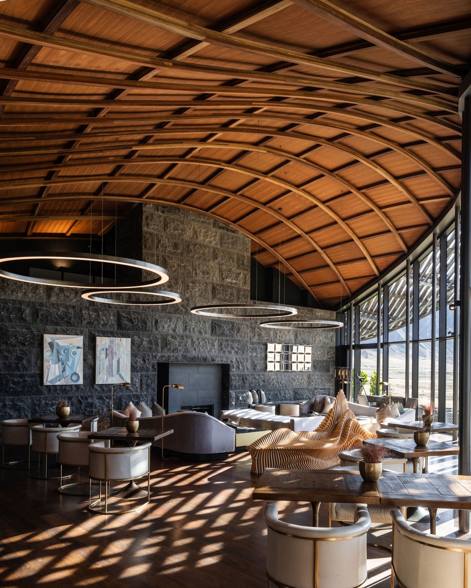 The Lindis Lodge Main Building Interior Restaurant