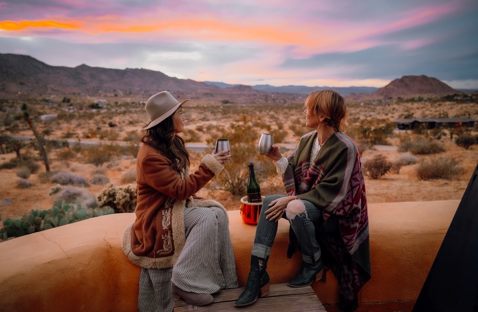 Sacred Sands Colorful Evening Terrace View