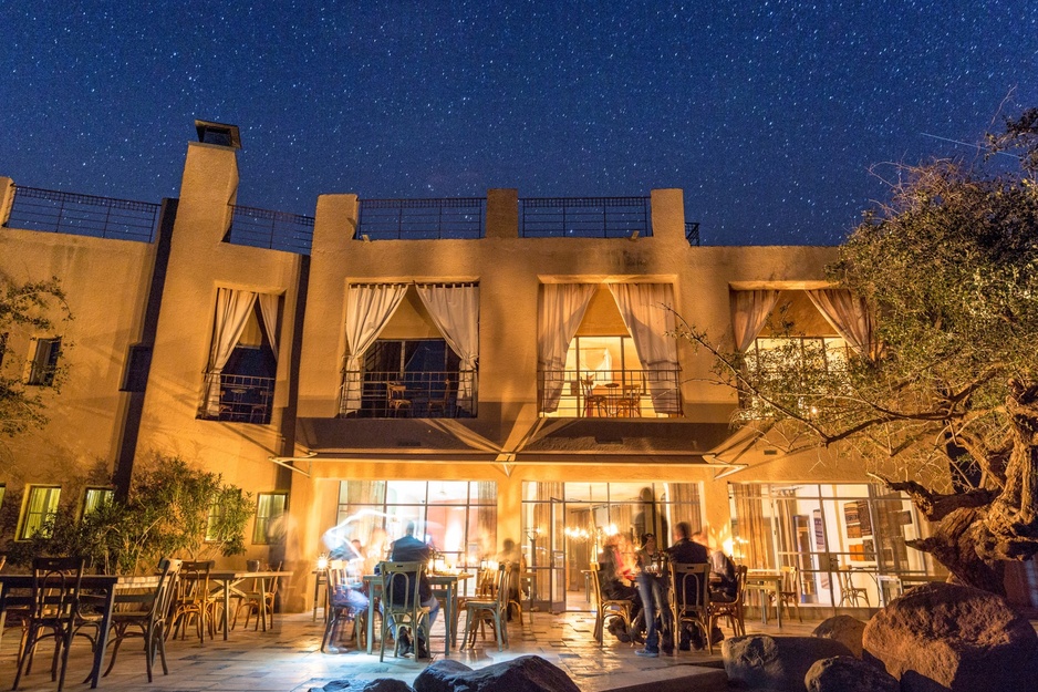Feynan Ecolodge Dining under the stars on the terrace