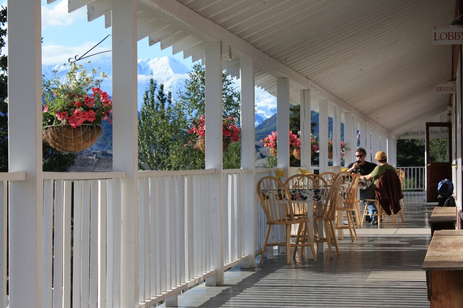 Kennicott Glacier Lodge Front Porch