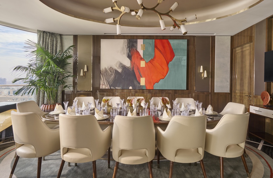 Mandarin Oriental Al Faisaliah Hotel Royal Suite Dining Room