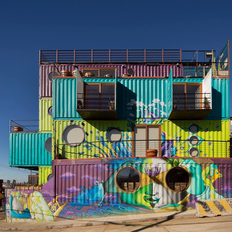 Winebox Valparaíso Container Hotel in Chile