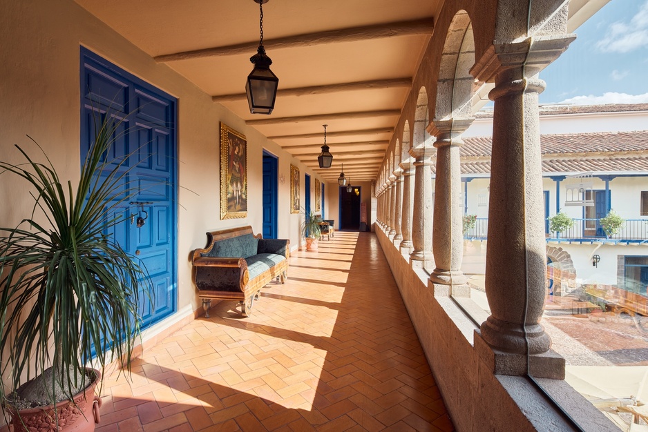 Palacio del Inka in Cusco - Patio with Paintings