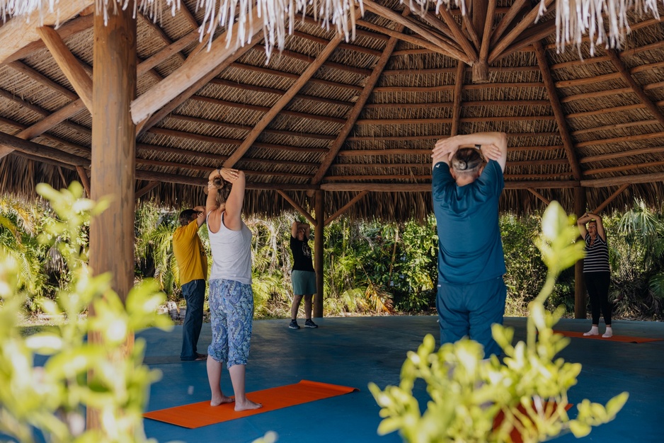 Pyramids in Florida Yoga Class