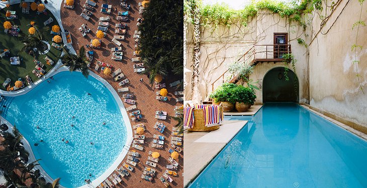 Commercial Hotel Pool VS Boutique Hotel Pool