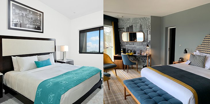 Traditional Hotel VS. Boutique Hotel Room