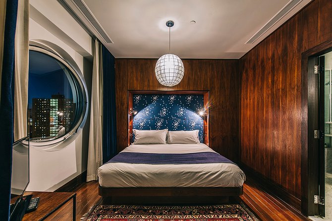 The Maritime Hotel Junior Penthouse  Bedroom At Night