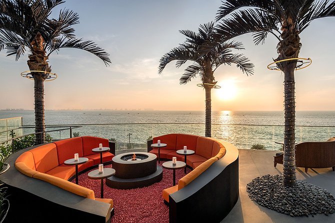 W Dubai Hotel Rooftop Sea Panorama