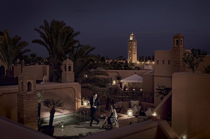 The Royal Mansour Marrakech Rooftop Terrace At Night